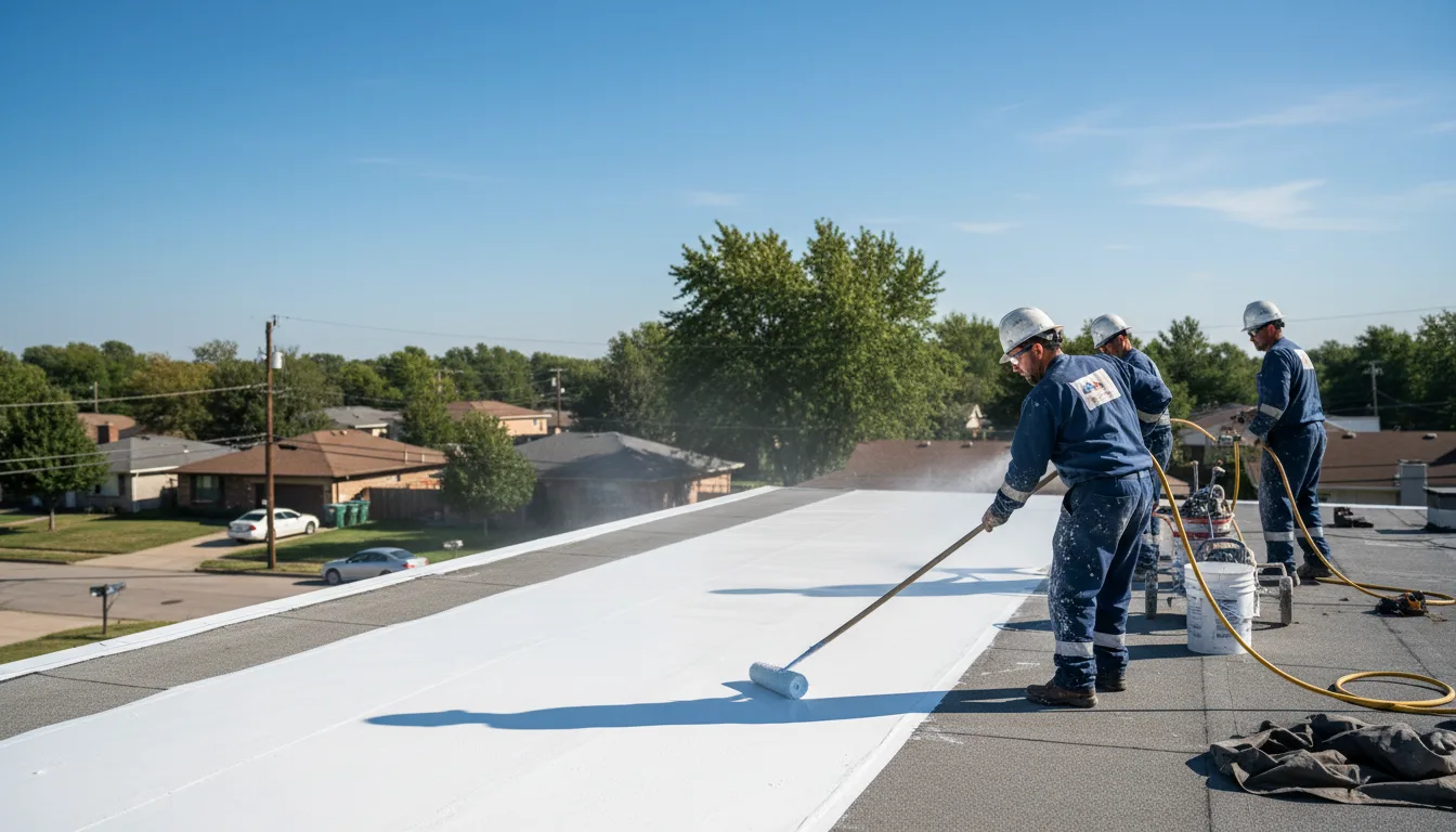 Commercial roof coating in Wrightstown, WI near me